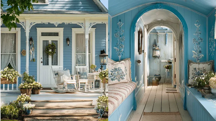 💙 Romantic Blue Cottage Tour | Vintage Shabby Chic Home Filled with Grandma’s Antiques