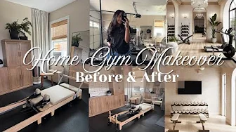 *HUGE* GARAGE MAKEOVER TOUR | AT HOME GYM TRANSFORMATION