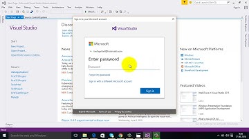 How to connect with Azure Account using Visual Studio