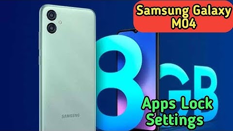 Apps Lock In Samsung Galaxy M04, How To Set Apps Lock In Samsung Galaxy M04,