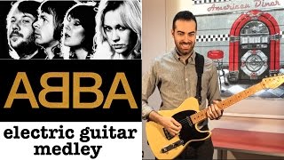 MAMMA MIA Electric Guitar [ABBA medley] w/ TABS! + Waterloo, The Winner takes it all, Gimme Gimme chords