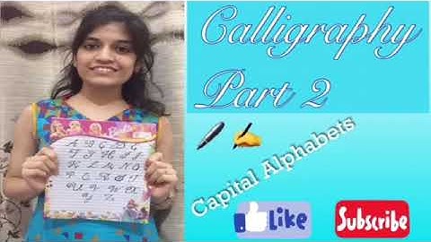 Calligraphy  Alphabets Part 2