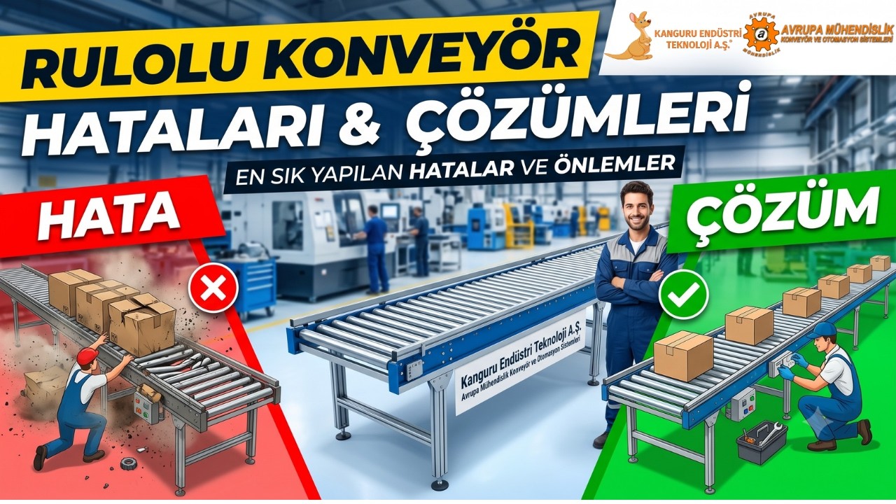 rulonlu konveyer Bakımı, Arızaları və Yanlış Kullanım Şekilleri