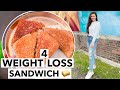 4 Weight Loss Sandwich Recipes to Lose 4 kgs in 15 days | Weight Loss Breakfast Ideas in Hindi