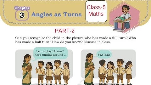 (PART-2) Angles as Turns/  class 5 maths NCERT chapter 3/ Explanation and solution by KV teacher