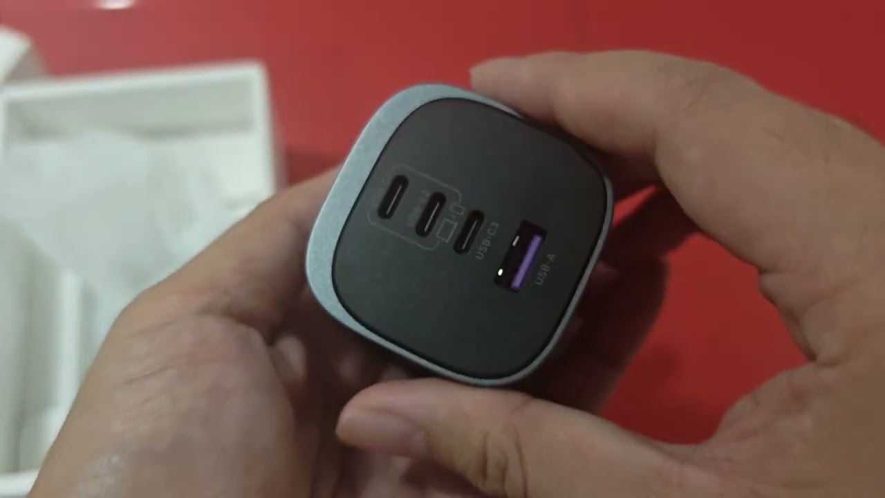 Ugreen Nexode S 100w 4-Port Gan Fast Charger in Space Gray.