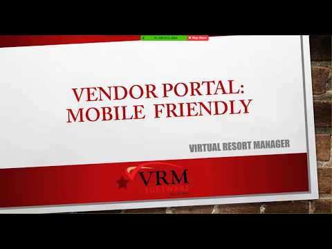Vendor Portal: Mobile Friendly