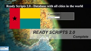 List of cities and provinces in Guinea Bissau database - Ready Scripts 2.0