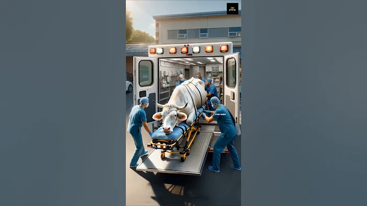 The rescue team saved the pregnant cow #ai #cow  #humanity #animals #rescueanimals #ai #rescue