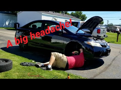 BIG MIGRANE! 2010 Honda Civic LX Serpentine Belt/Tensioner Change!