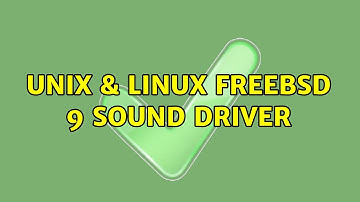 Unix & Linux: FreeBSD 9 Sound Driver (3 Solutions!!)