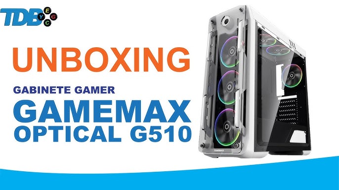 Gabinete Gamer Gamemax G510WT-DBB Optical C/3 Fans – Branco - Época Eletro