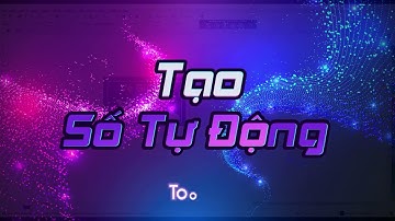 Tạo Số Tự Động - CorelDRAW Macros - Plugins - Addons