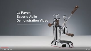 La Pavoni Esperto Abile Instructions Video - How to make coffee on the lever machine.