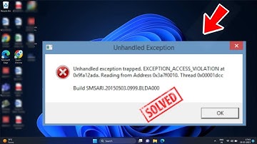 How to Fix " Unhandled Exception Has Occurred " Error in Windows 11/10 (EASY)