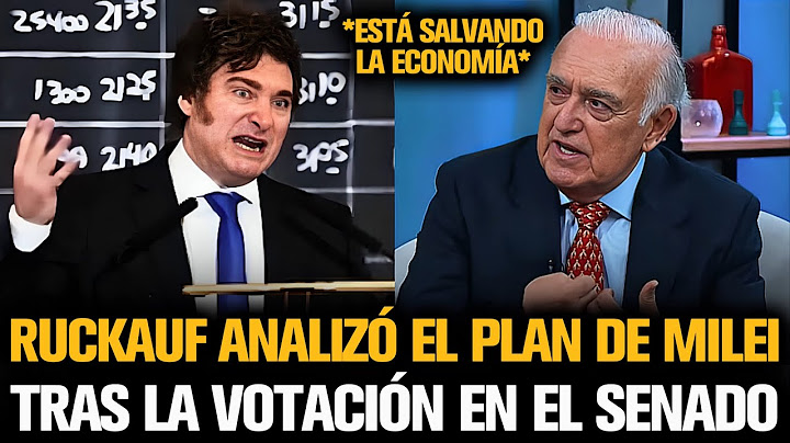 RUCKAUF EXPLOTÓ AL ANALIZAR EL PLAN DE MILEI TRAS LA VOTACIÓN EN EL SENADO