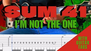 Sum 41- I’m Not The One Cover (Guitar Tabs On Screen)