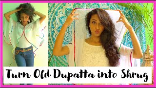 Convert Old Dupatta into Shrug | How to make Circular Shrug