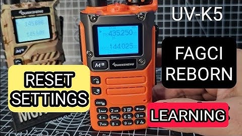 "WARNING VERY RISKY "Experiment Firmware Very Risky UV-K5 , New Fagci REBORN- YOU MUST BACK UP !!