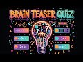 Genius Level Math Problem — Logic Quiz #5