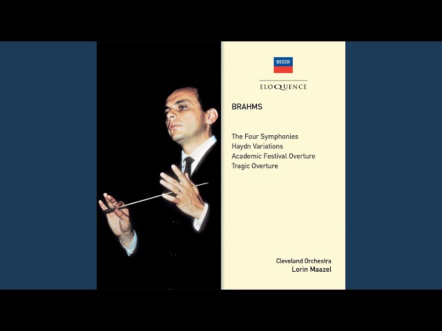 Brahms - Ouverture pour une Fête académique : Orch Cleveland / L.Maazel