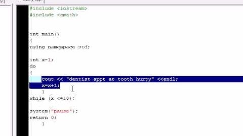 C++  Tutorial - 14 - Do While Loop