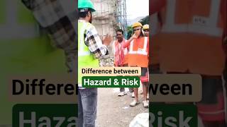 Hazard/Risk/difference between hazard & risk/risk assessment/worker in risk/mass tbm/safety training