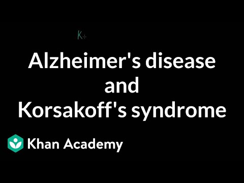 Alzheimer&rsquo;s disease and Korsakoff&rsquo;s syndrome | Processing the Environment | MCAT | Khan Academy