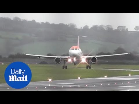 Planes struggle to land at Bristol Airport as Storm Callum brings wind