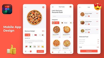 Figma Mobile App Design: Fast Food Ordering UI/UX Tutorial