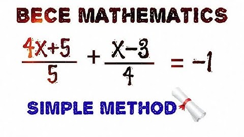 B.E.C.E MATHEMATICS (MATHS) Past Question with Solution. 2024 BECE Maths Trial Question.