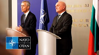 NATO Secretary General with the Prime Minister of Bulgaria 🇧🇬 Dimitar Glavchev, 27 MAY 2024