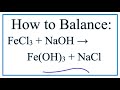 Balancing Chemical Equations Concepts