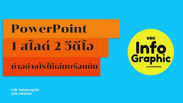 การเล่นวีดีโอ 2 เรื่องพร้อมกันบนสไลด์ PowerPoint