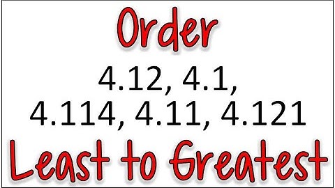 Easy Trick to Order Decimals from Least to Greatest