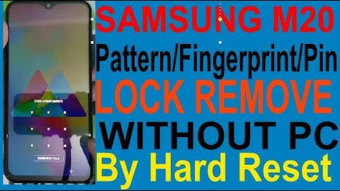 Samsung M20 Screen Lock(Pin/Pattern & Fingerprint) Remove By Hard Reset