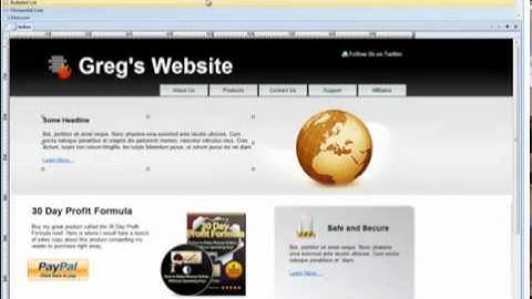 90 Second Website Builder - Getting Acquainted with the Interface