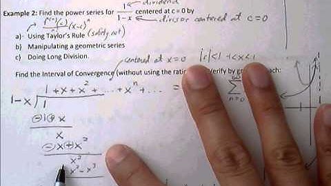 BC Calculus 9.9 Geometric Power Series Notes (1 of 2)