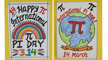 International Pi Day easy drawing/International Pi Day Poster/ Pi Day easy drawing #drawing #poster