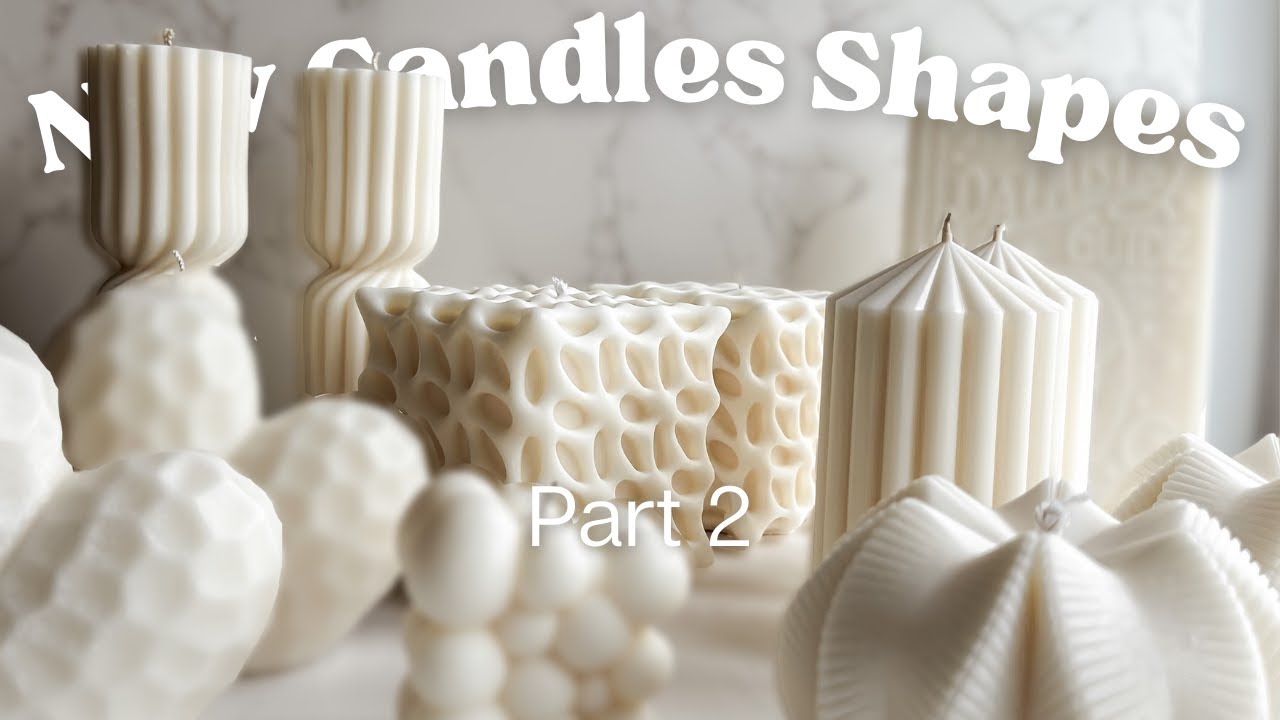 Wicking, pouring and demoulding Soy wax decorative candles