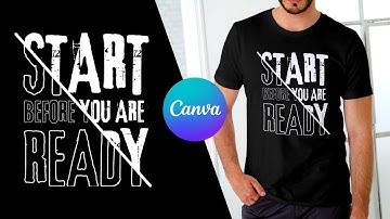 Easy Typography T-Shirt Design Tutorial in Canva | Design Custom Shirts