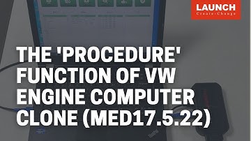 X-431 ECU & TCU Programmer | The "procedure" function on VW for engine computer clone (med17.5.22)