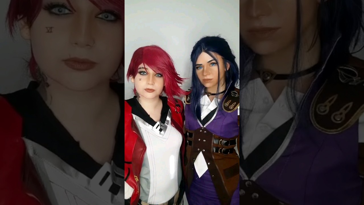 Look at me | Caitlyn Kiramman and Vi #cosplay #transition CaitVi | Arcane