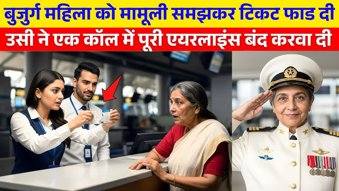 बुजुर्ग महिला को मामूली समझकर टिकट फाड दी गई उसी ने एक कॉल में पूरी  एयरलाइंस बंद करवा दी