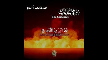 الشيخ رعد الكردي من سورة النازعات مقاطع واتساب دينية قصيرة قرآن كريم  صوت من الجنه