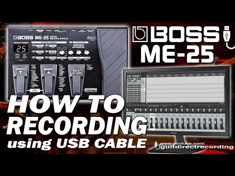 Pedaleira BOSS ME-25 patches presets settings - Simulação de Amp: Fevereiro  2017