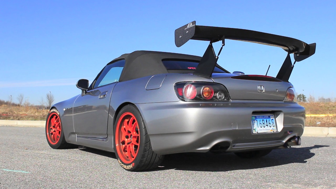 Honda S2000 Jiajun auto 70mm Titanium Exhaust - YouTube