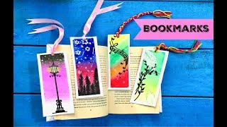 Frienships Day Special ! BOOKMARKS using Water Colours and Oil Pastels