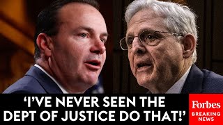 Mike Lee Presses AG Merrick Garland Over 'Deeply Disturbing' Failure To Prosecute Liberal Protesters