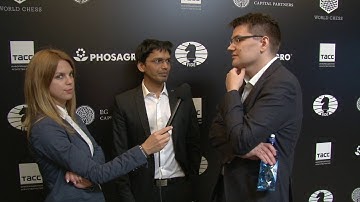 Day 7 Interview with GM Evgeny Tomashevsky and GM Harikrishna Pentala